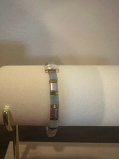 Amazonite with Gold and Platinum Hermatite