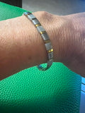 Amazonite with Gold and Platinum Hermatite
