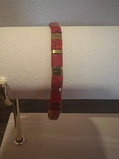 Red Turquoise with Gold Hermatite