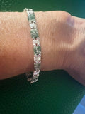 African Jade and Pearl Ceylon with Silver
