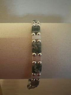 African Jade and Pearl Ceylon with Silver