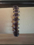 Amethyst with gold gemstone bracelet