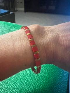 Red Turquoise with Gold Hermatite