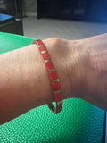 Red Turquoise with Gold Hermatite