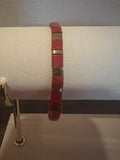 Red Turquoise with Gold Hermatite